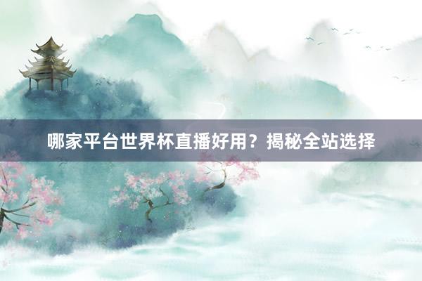 哪家平台世界杯直播好用？揭秘全站选择